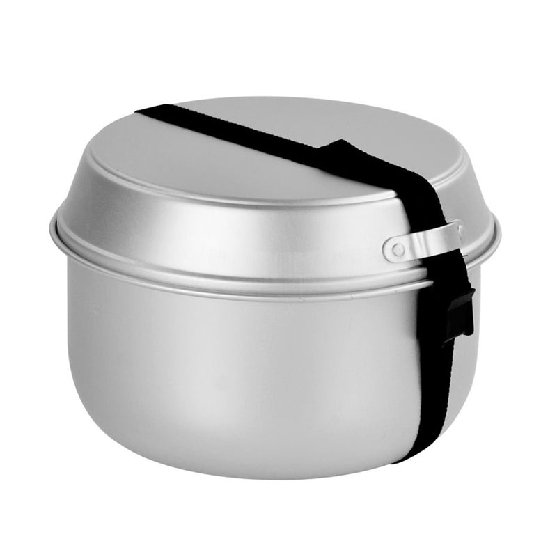 MIL-TEC CAMPING Kookgerei Outdoor Camping Kookset Pan Pot Kettle Aluminium Set