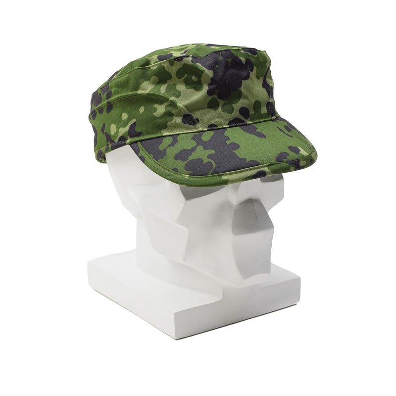 Casquette de terrain originale des troupes militaires danoises avec rabat d'oreille pliable M84 légère NEUF