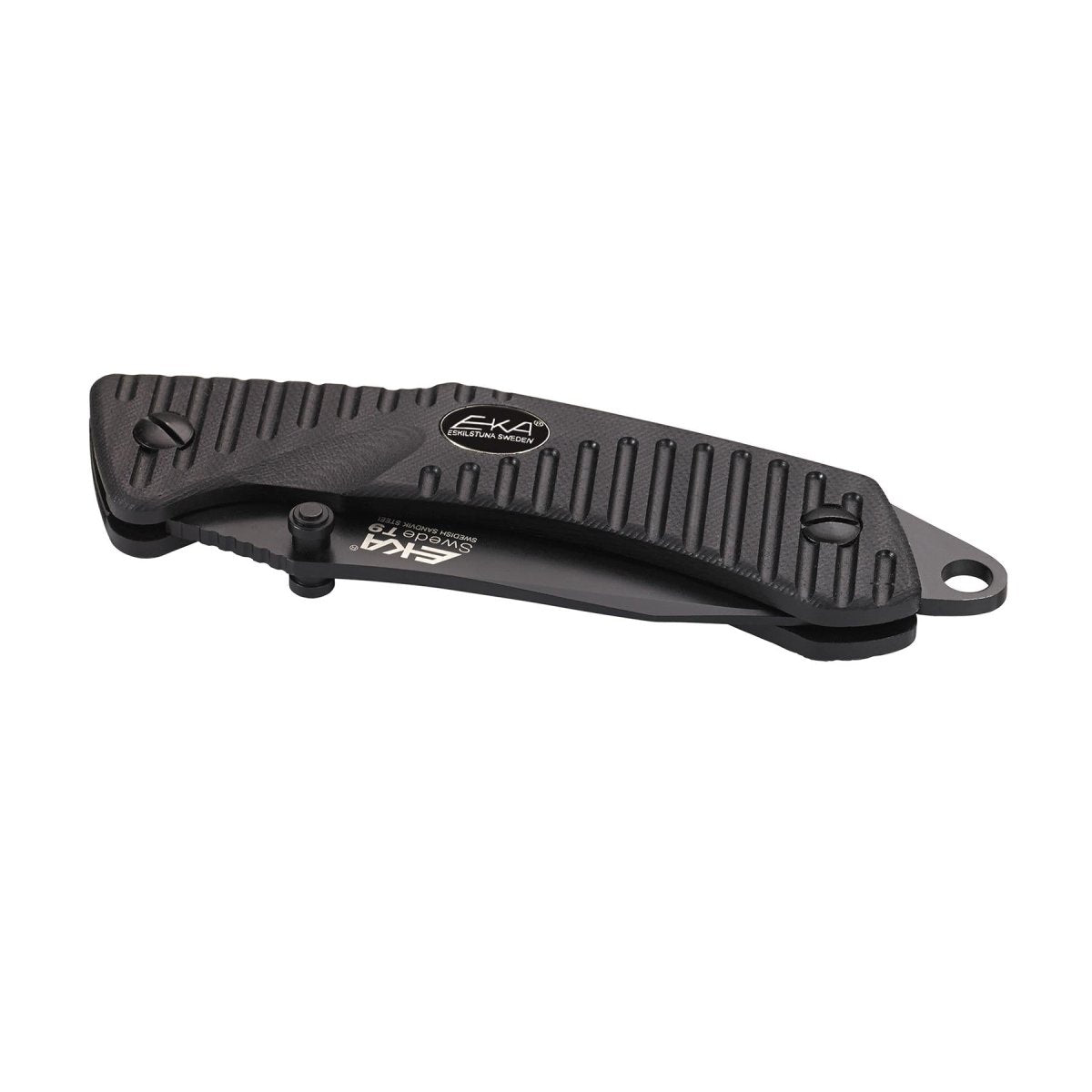 EKA Brand Swede 9 zakmes 57 HRC 12C27 stalen vuurstarter zwart handvat