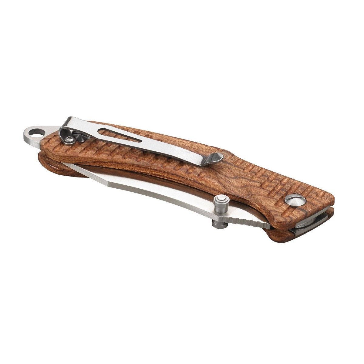 Couteau pliant EKA Brand Swede 9 57 HRC allume-feu en acier inoxydable manche en bois
