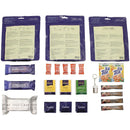 content of one day 24 hours food mre ration with three meals included