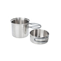 Indicateur de capacité de casserole en acier inoxydable de marque ESBIT pour le chauffage de l'eau en camping