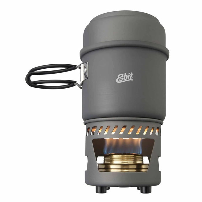 ESBIT Compacte kookset Vaste vloeibare brandstof Hard geanodiseerd aluminium 985 ml pot - GoMilitar