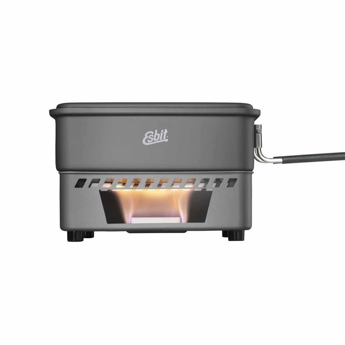 ESBIT Kookset Vaste Brandstof Camping 1100ml Pot Hard Geanodiseerd Aluminium Grijs - GoMilitar