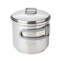 Ensemble de cuisson à carburant solide ESBIT Set support léger 585 ml en acier inoxydable Pot
