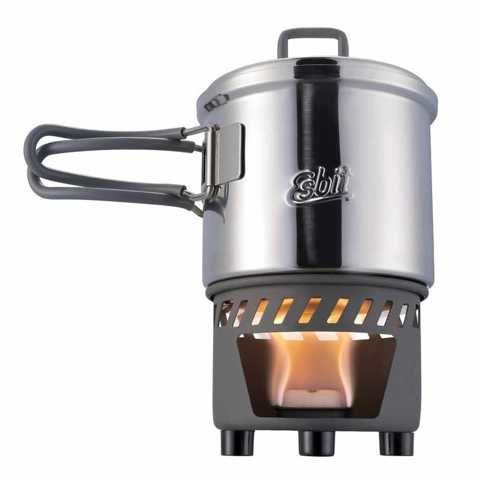 ESBIT Kookset voor vaste brandstof Lichtgewicht standaard 585 ml roestvrijstalen pot - GoMilitar