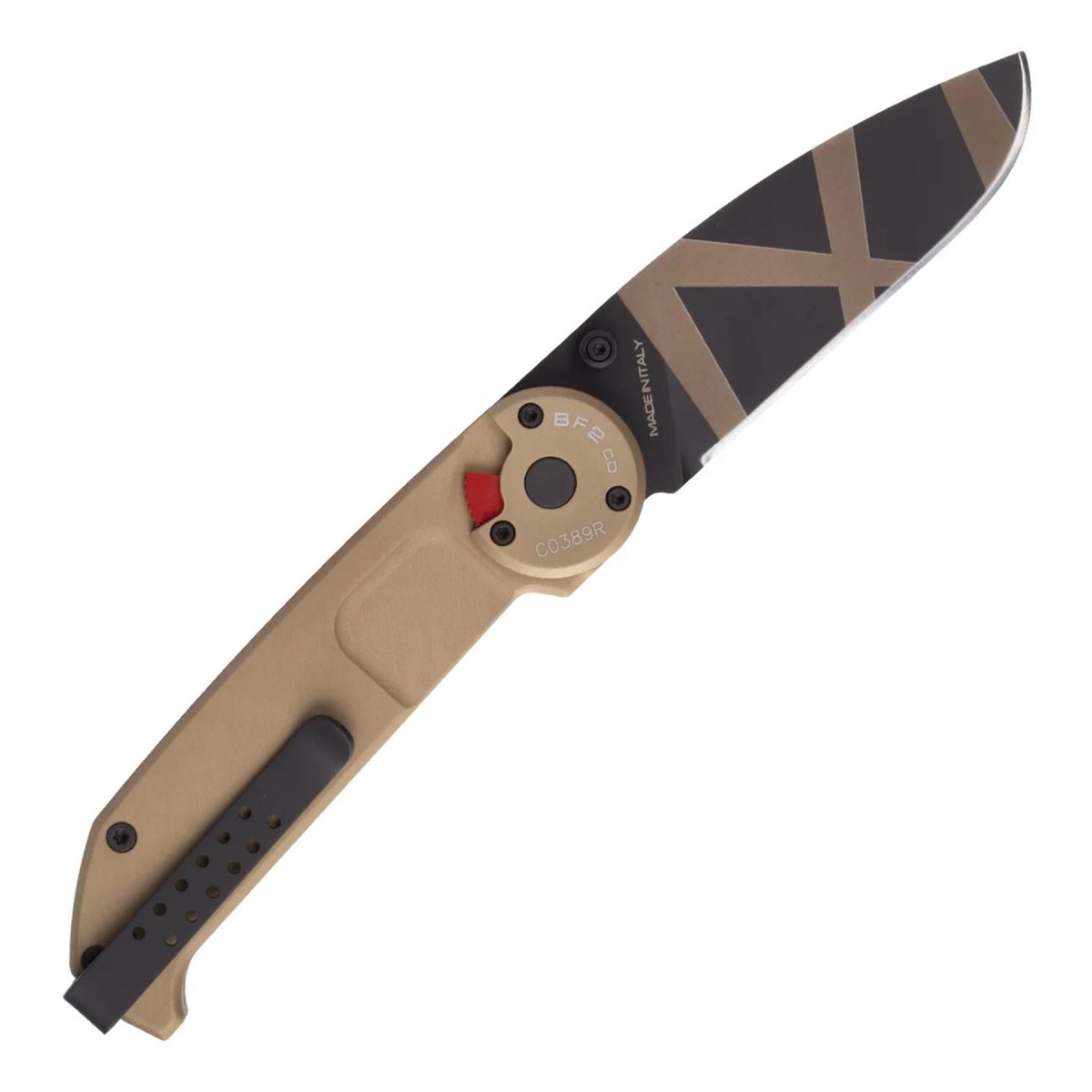 ExtremaRatio BF2 CD DESERT WARFARE tactisch zakmes N690 dubbele liner lock