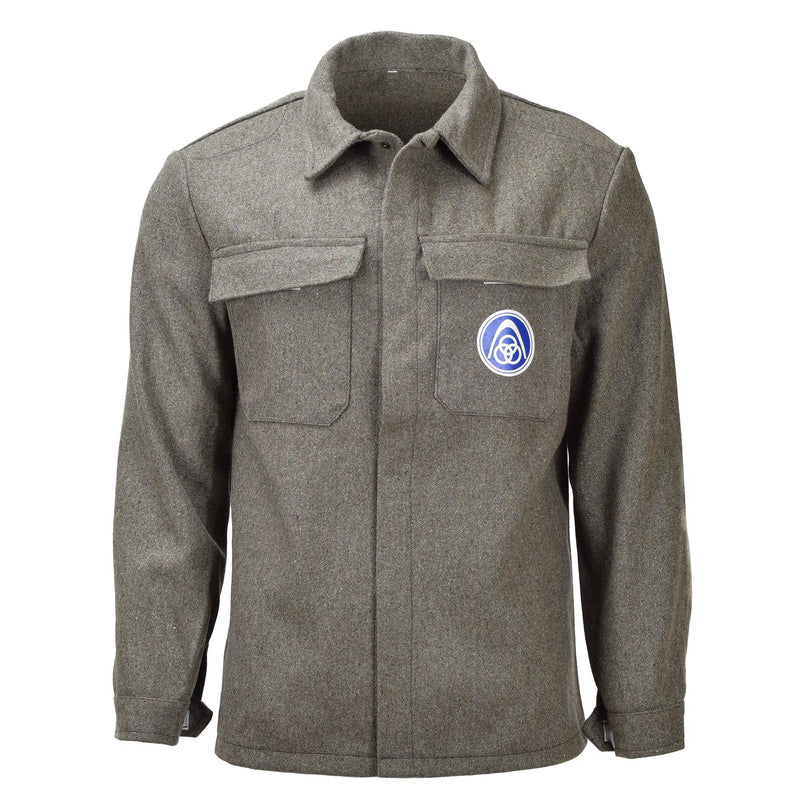 Veste de cérémonie italienne originale en laine olive, uniforme vintage, poignets réglables