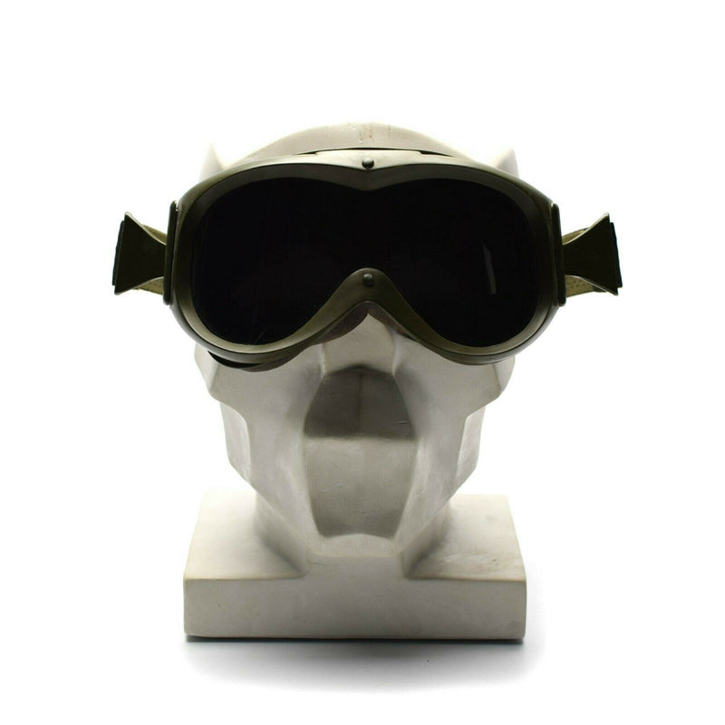 Echte Franse leger tanker bril Oogbescherming Glas Glas Militaire Zon Zand Wind