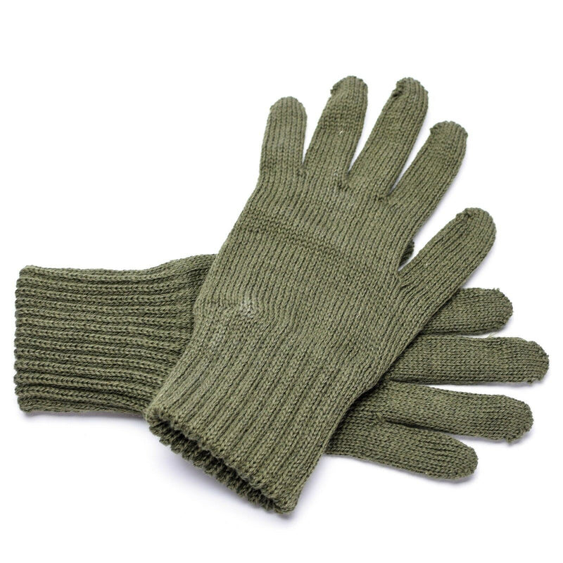 Véritables gants militaires de l'armée belge Doublures en laine Surplus militaire