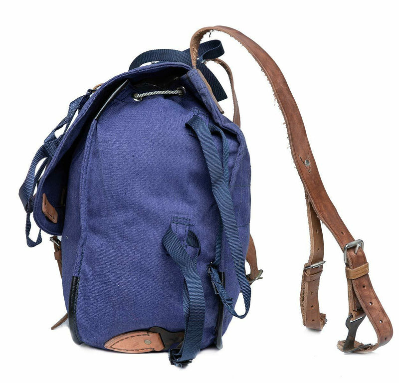 Echt Roemeens leger rugzak militair overschot Blue canvas haversack tas nieuw