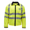 Veste haute visibilité originale des volontaires de la communauté écossaise, vêtements de travail jaunes réfléchissants