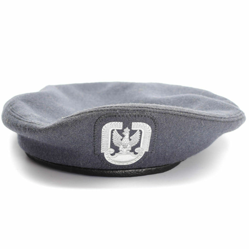 Véritable béret de parachutiste de l'armée militaire polonaise gris des forces aériennes polonaises NEUF