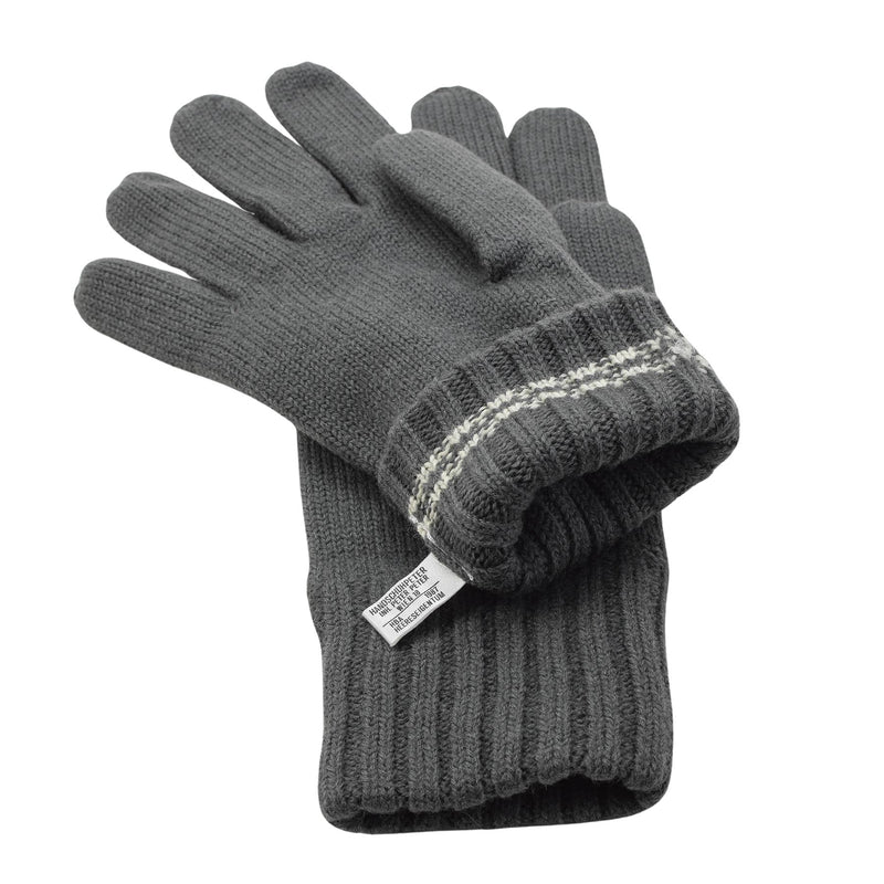 Originele Oostenrijkse militaire warmere wollen handschoenen grijs ademende winter nieuw