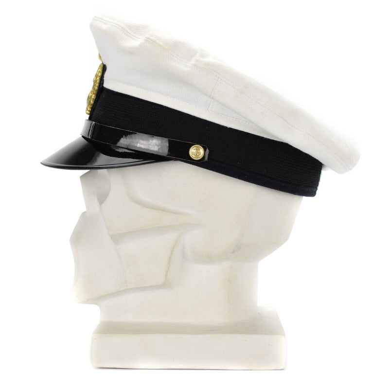 Originele BW Duitse legerofficieren mariniers cap vizier foerage piekhoed marine marine