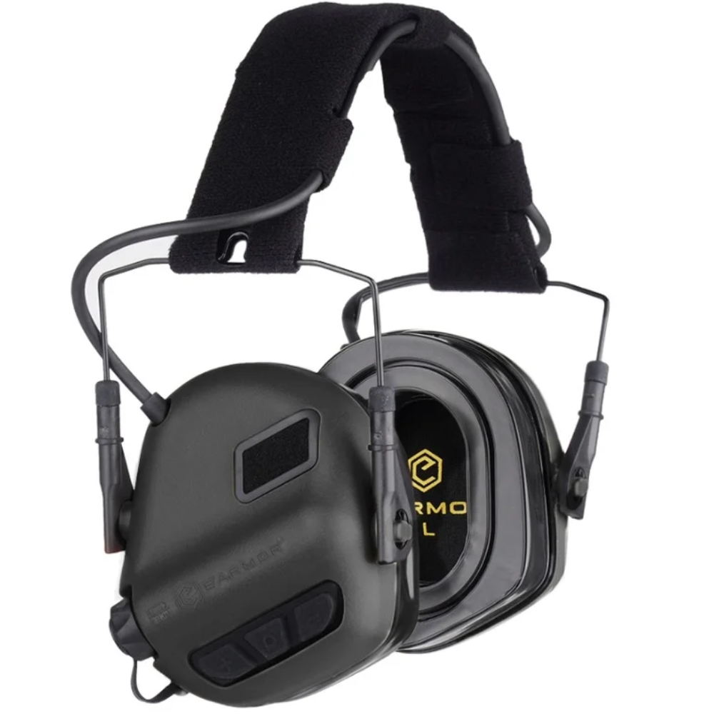 EARMOR M31 Plus Elektronische Gehoorbescherming Oorbeschermers Tactisch Outdoor Zwart