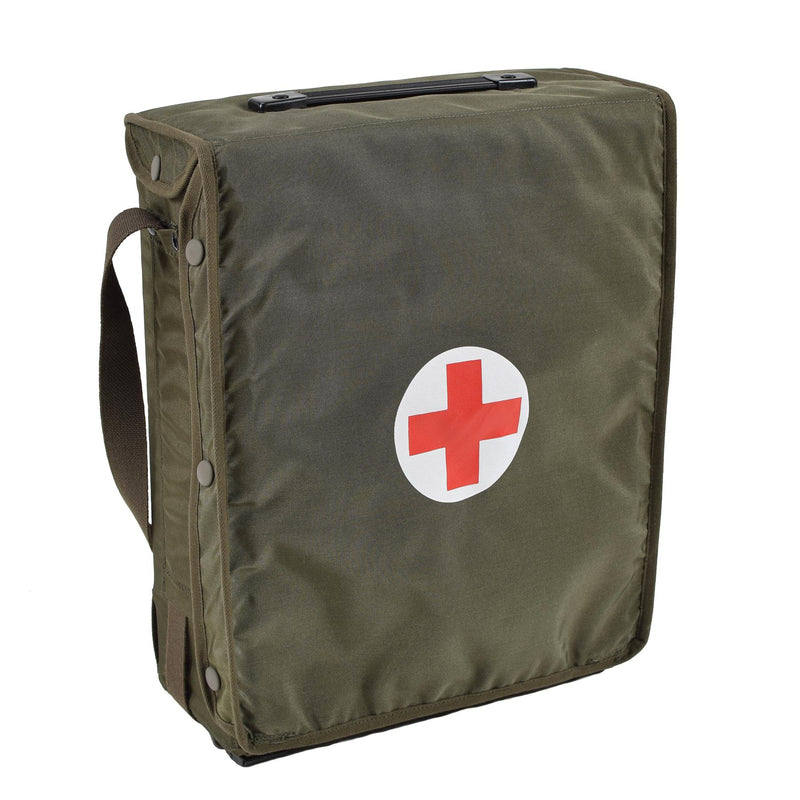 Origineel Oostenrijkse leger EHBOE BAG SCHOUW OLIVE DOCTOR Medical Survival Nieuw