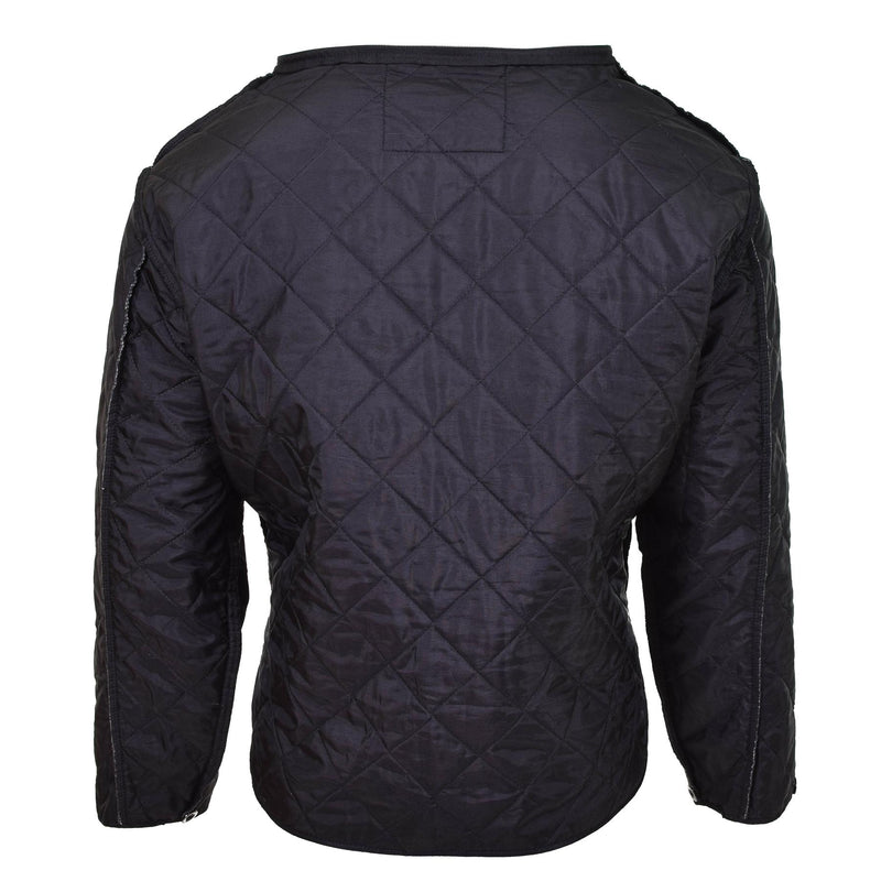 Originele Nederlandse militaire zwarte voering Winter Warm thermisch lichtgewicht quiltjack