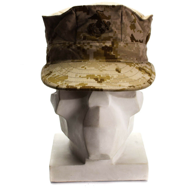 Véritable casquette de garnison de l'armée américaine MARPAT MC DESERT chapeau militaire de campagne patrouille BDU