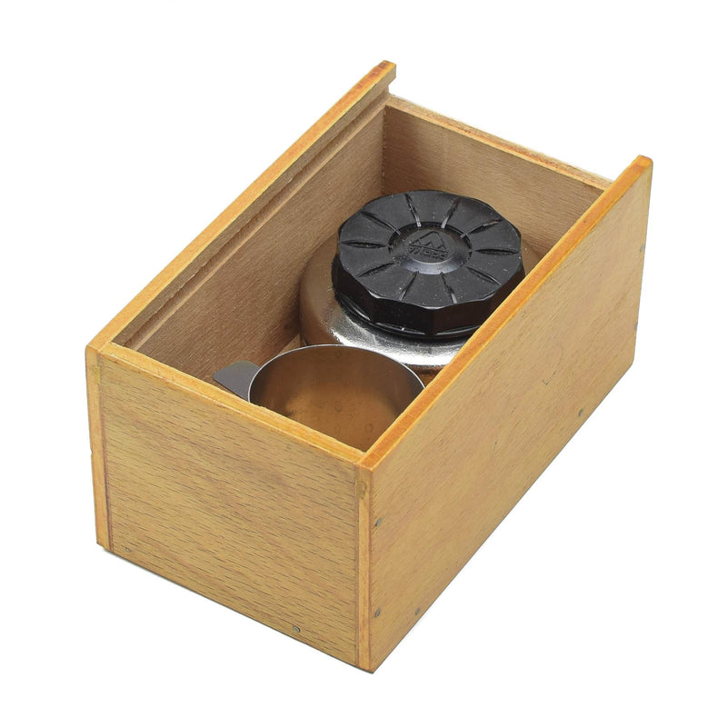 Ensemble de réchaud compact militaire tchèque d'origine, mini brûleur à combustible liquide vintage NEUF