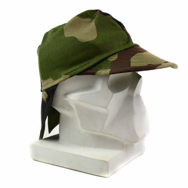 Echt Frans Franse Frankrijk Leger Combat Cap Swallowtail Hat Cce Camo met nekflap