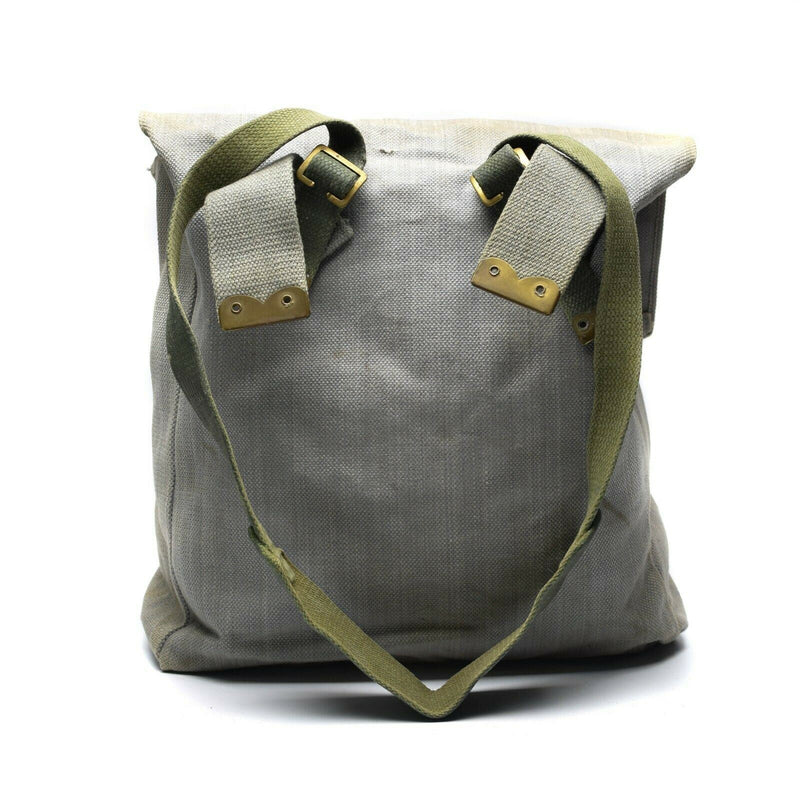 Sac à dos original de l'armée britannique M37 en toile grise, grand sac à dos militaire latéral