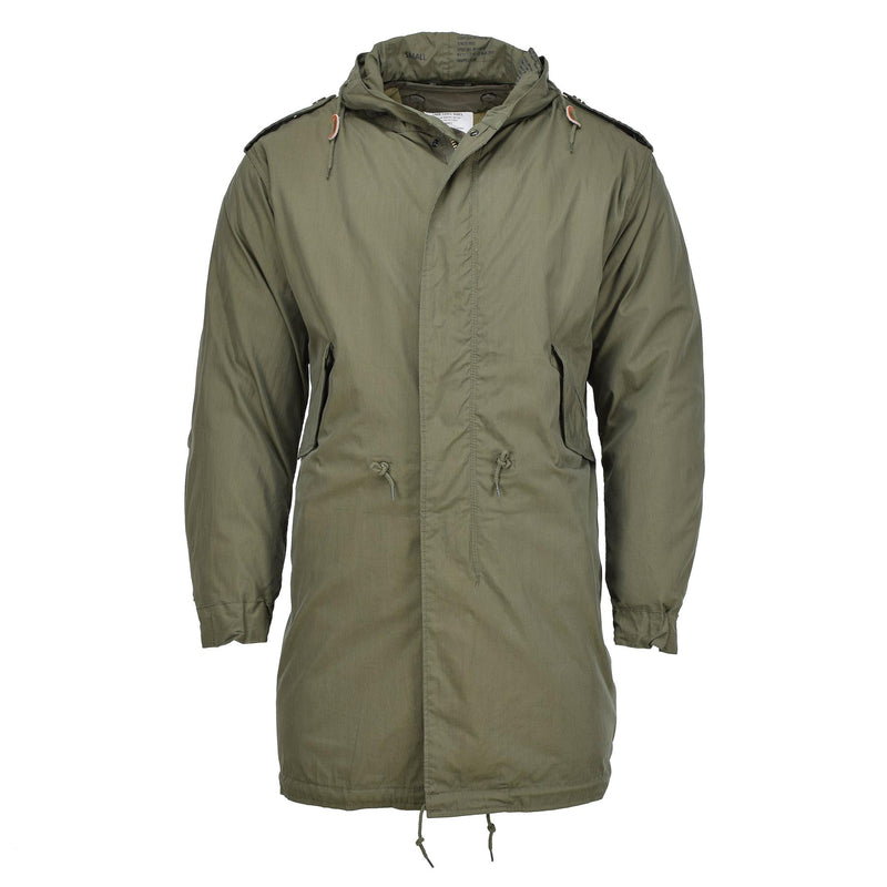 Parka à capuche style militaire américain MIL-TEC M51 doublure amovible matelassée olive NEUF