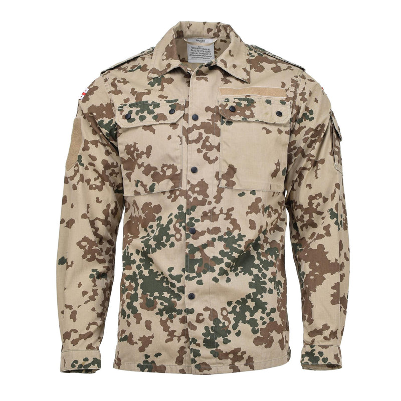 Chemisier de campagne authentique de l'armée géorgienne, chemises tactiques de terrain camouflage tropentarn