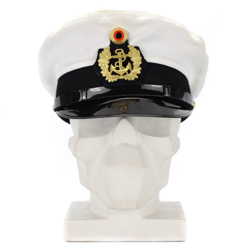 Originele BW Duitse legerofficieren mariniers cap vizier foerage piekhoed marine marine