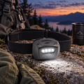 Princeton-Tec Quad Tactique MPLS Lampe Frontale Multicolore 78 Lumens IPX7 Noir