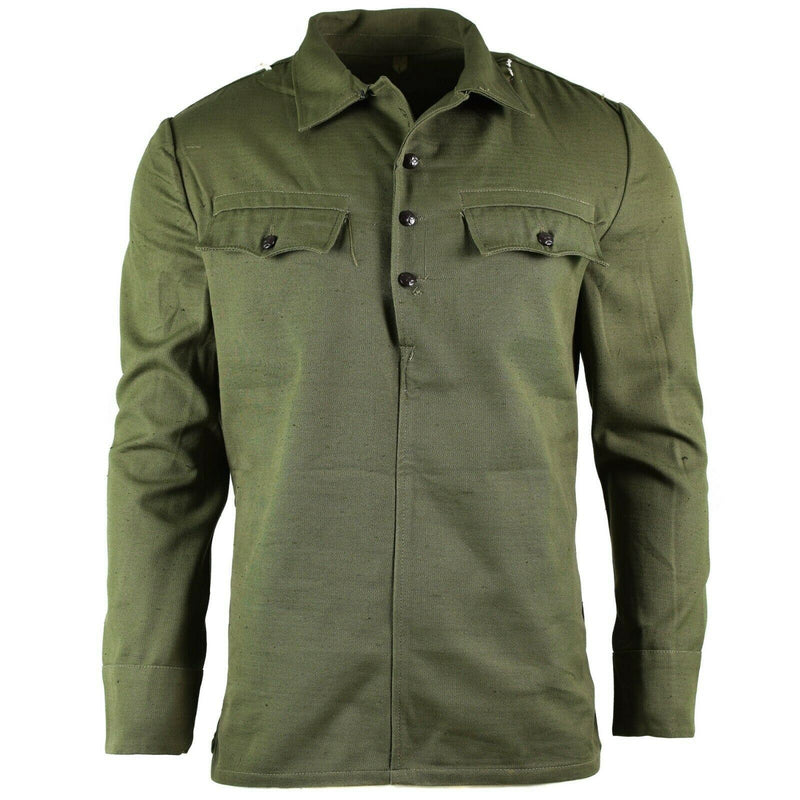 Véritable veste de terrain de l'armée bulgare militaire BDU olive OD chemise de combat militaire