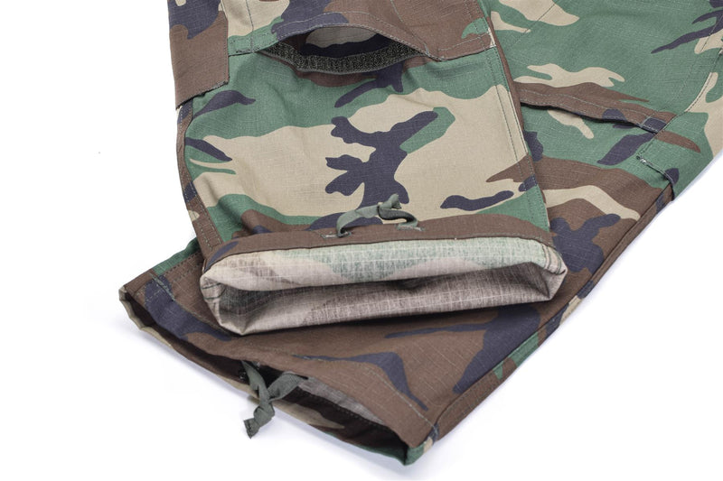 Pantalon cargo BDU de marque Mil-Tec de style militaire américain en ripstop camouflage boisé