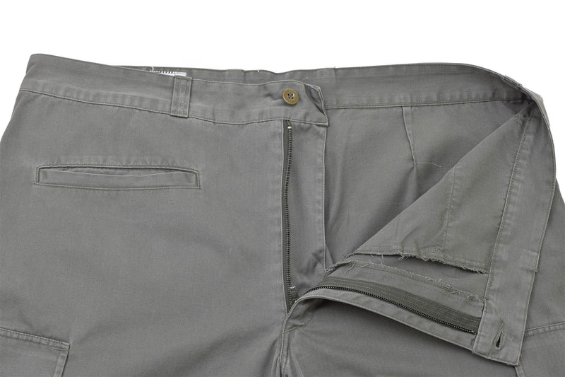 Pantalon cargo de travail gris renforcé de l'armée de l'air française authentique