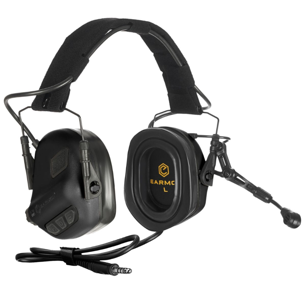 EARMOR M32 Plus Tactische Communicatie Headset Gehoorbescherming Zwart