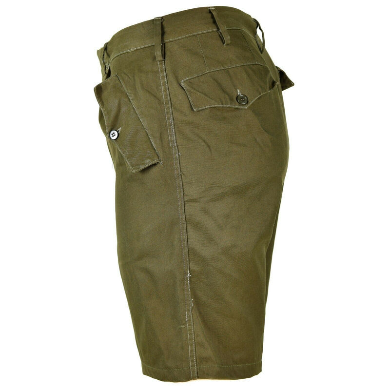 Echte Italiaanse legerhorts Olive Chino Militair veld Bermuda Vintage BDU