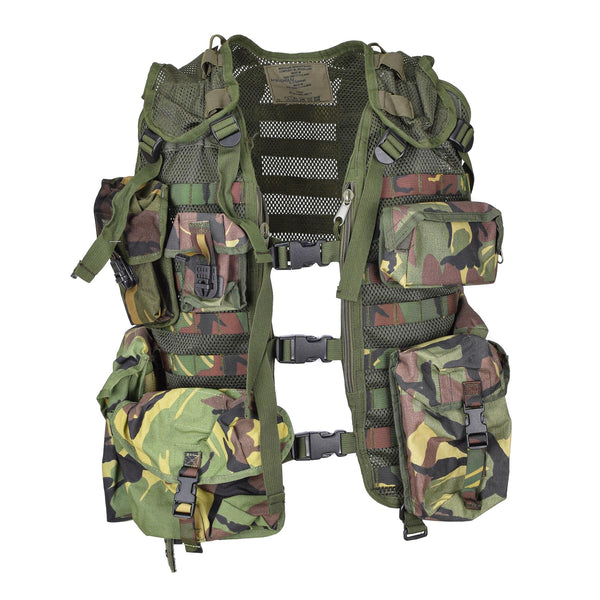 Echt Nederlands Militair Tactical Vest Set 7pcs Modular Molle Pouches DMP Woodland
