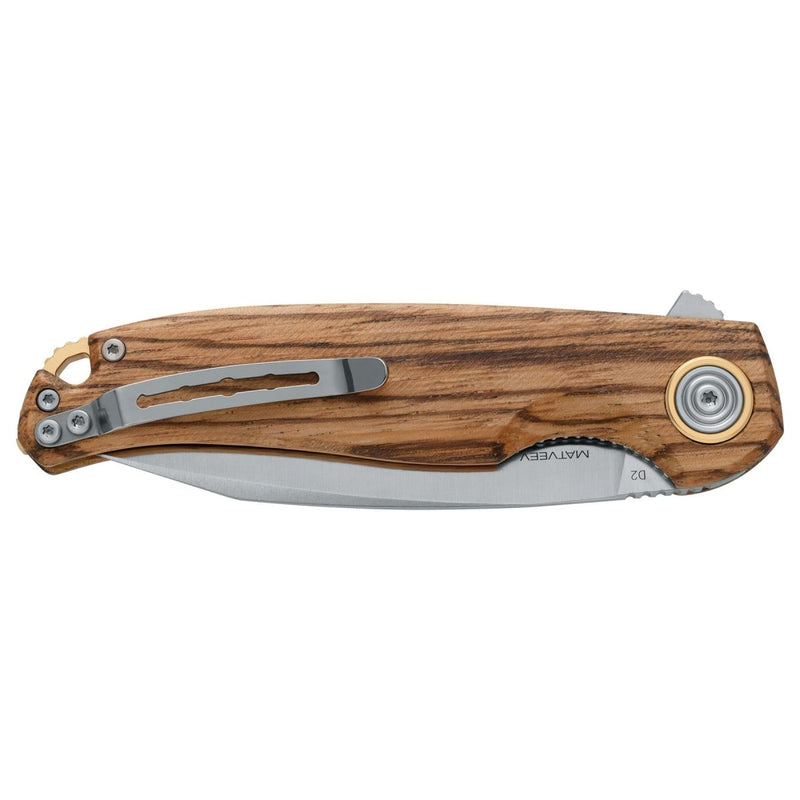 Fox Knives ARGUS Folding Pocket Knife Drop Point 59 - 61 HRC Stainless Steel D2 - GoMilitar