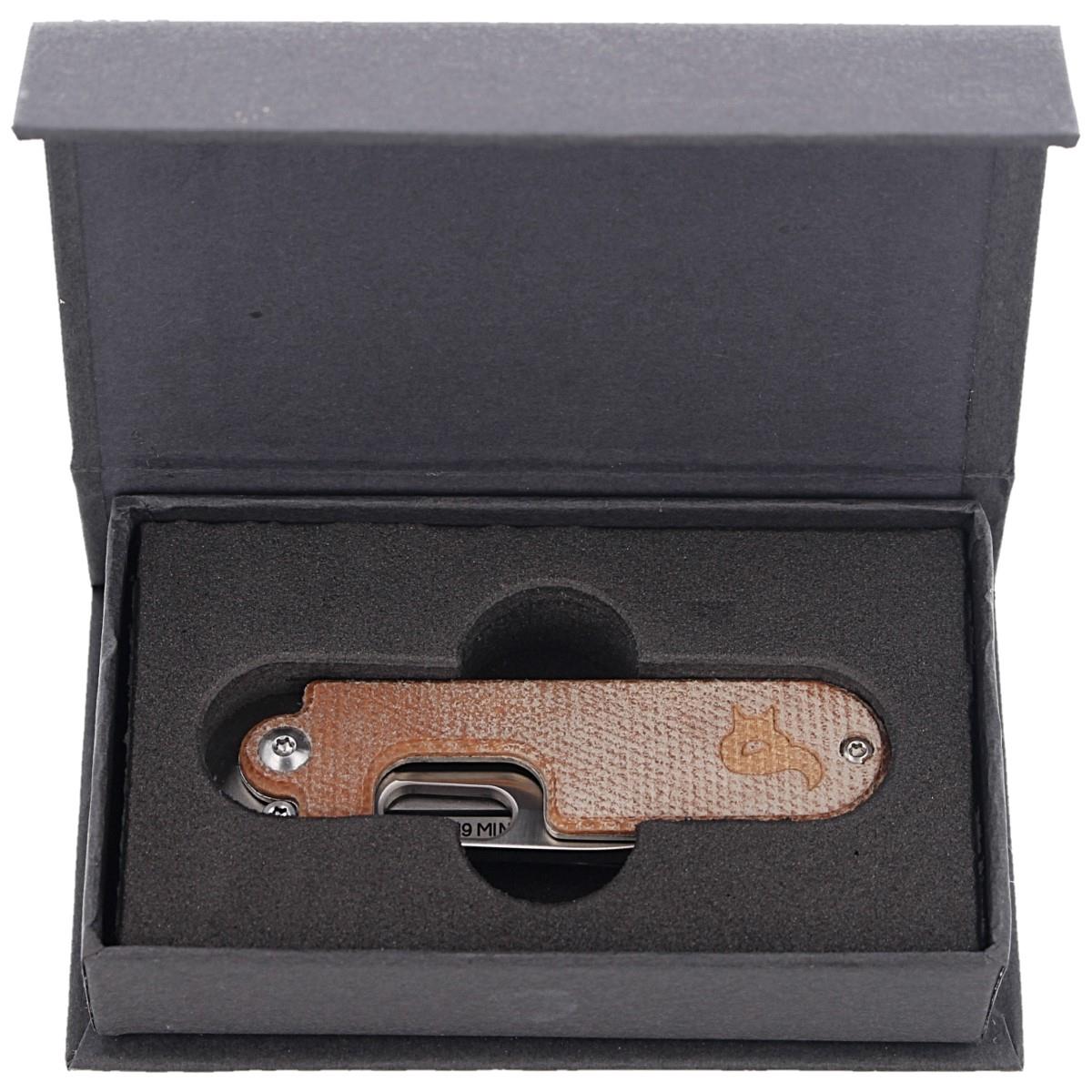 Fox Knives BEAN GEN2 couteau de poche pliant manche Micarta acier inoxydable 440C