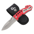 Fox Knives BF-117 Couteau de poche pliant en acier inoxydable AISI 440A manche orange