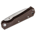 Couteau pliant Fox Knives Marque CIOL Acier Micarta 440C étui cuir enduit satiné