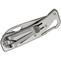 Fox Knives Brand opvouwbaar zakmes met houten handvat, gesatineerd 440 roestvrij staal