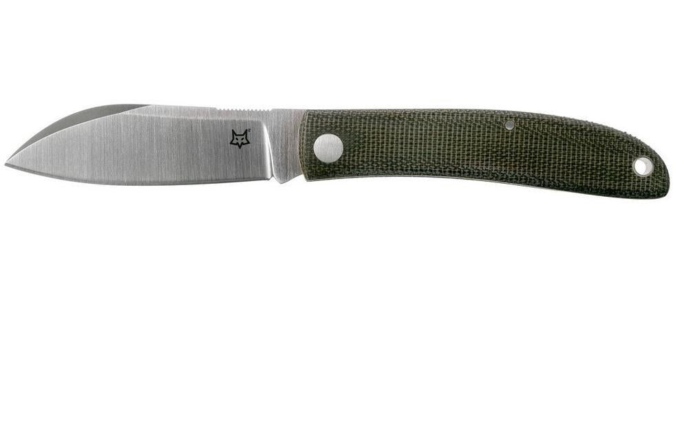 Couteau pliant Fox Knives Brand Italy Livri en acier inoxydable M390 Green Micarta