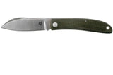 Couteau pliant Fox Knives Brand Italy Livri en acier inoxydable M390 Green Micarta