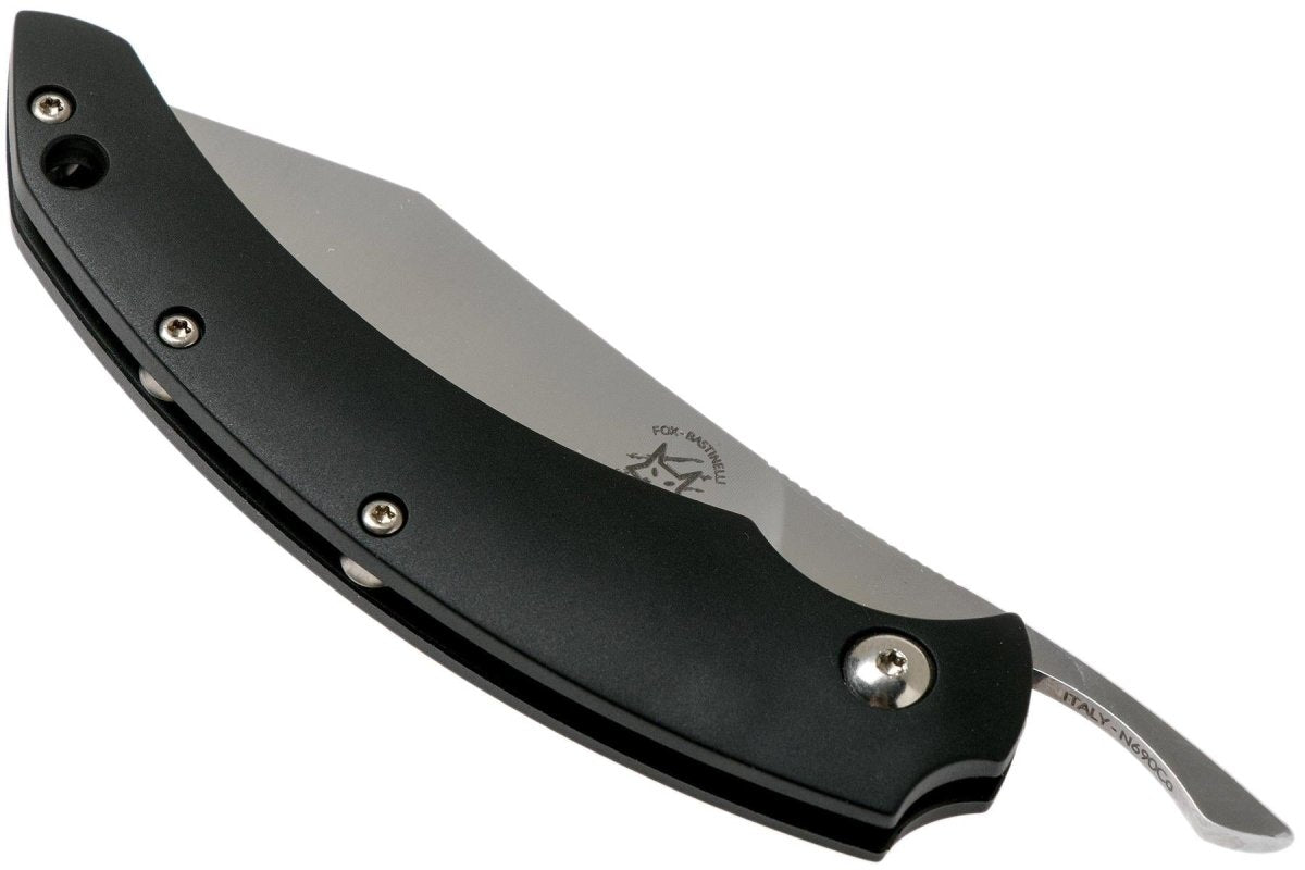 Fox Knives Brand Italy SLIM DRAGOTAC vaststaand mes roestvrij staal Zwart