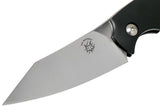 Fox Knives Brand Italy SLIM DRAGOTAC vaststaand mes roestvrij staal Zwart