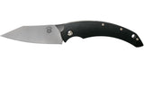 Fox Knives Brand Italy SLIM DRAGOTAC vaststaand mes roestvrij staal Zwart