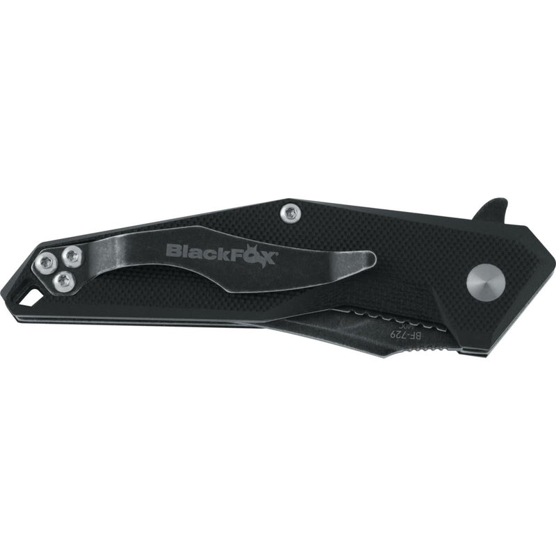 Fox Knives Brand KRAVI SHAI folding knife stone washed PVD coating G10 handle - GoMilitar