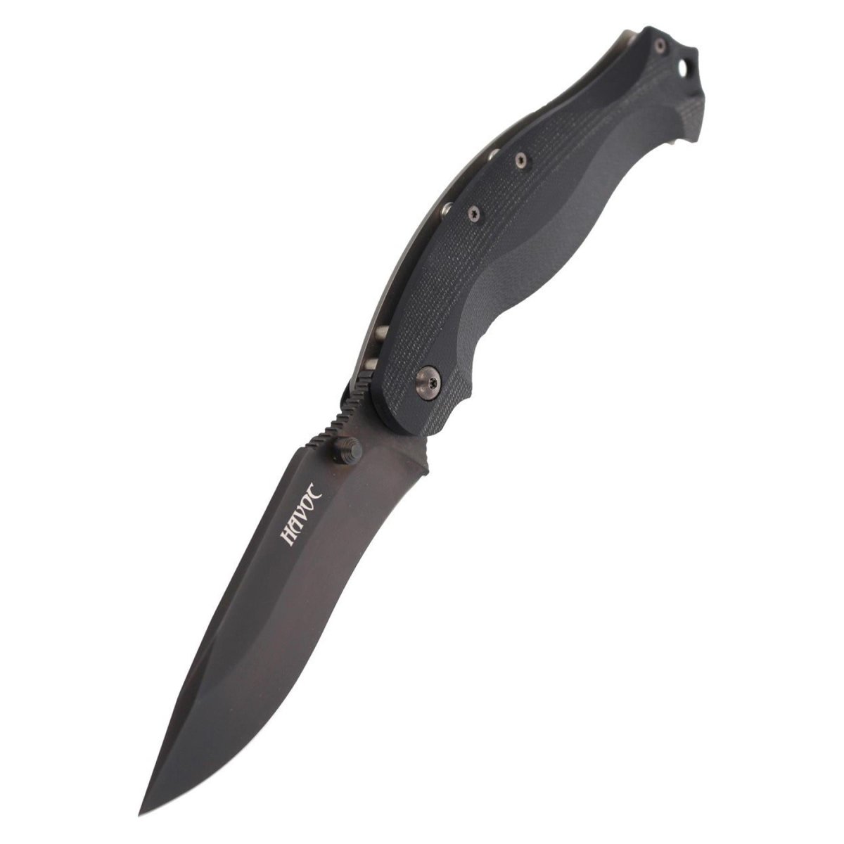 Fox Knives HAVOC zakmes drop point blade titanium frameslot N690Co staal