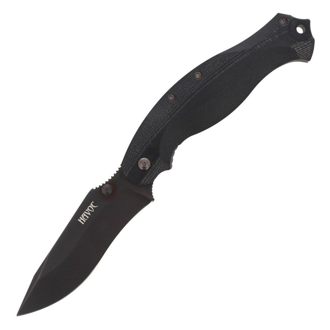 Fox Knives HAVOC zakmes drop point blade titanium frameslot N690Co staal