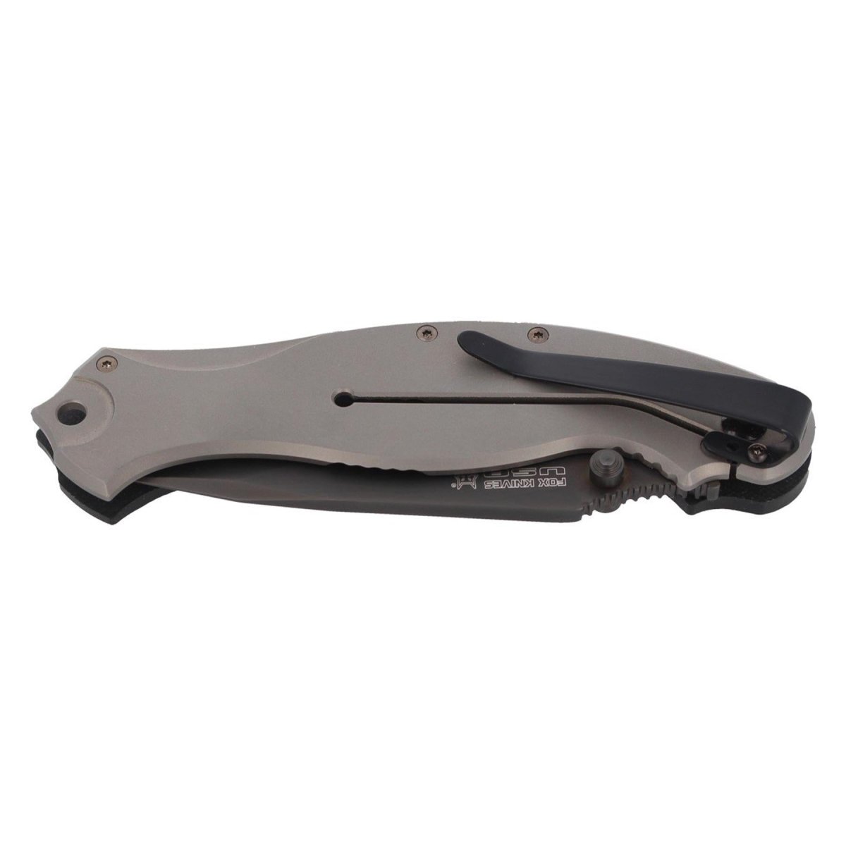 Fox Knives HAVOC zakmes drop point blade titanium frameslot N690Co staal